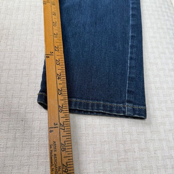 Fashion Bug Womens Size 14 Blue Denim Jeans Tapered Leg Mid-Rise - Picture 7 of 8